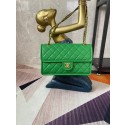 High Quality Chanel flap bag Grained Calfskin AS2358 green HV06215pR54