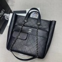 High Quality CHANEL Large zip shopping bag AS1299 black HV11690pR54