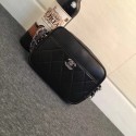 High Quality Chanel mini Leather cross-body bag 7738 black HV03901BH97