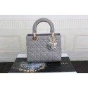 High Quality Dior 99002 original leather handbag Gray HV05485pR54