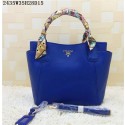 High Quality Imitation 2015 Prada new models shopping bag 2435 blue HV01805Vu82