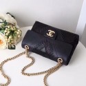 High Quality Imitation Chanel Flap Original Sheepskin leather shoulder bag 55598 black HV01485Vu82