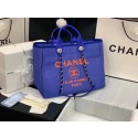High Quality Imitation Chanel Original large shopping bag 66941 blue HV08740Vu82