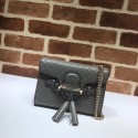 High Quality Imitation Gucci Mini leather bag 449636 grey HV11445wn47