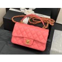 High Quality Replica Chanel small tote bag Sheepskin & Gold-Tone Metal AS8816 pink HV11828aR54