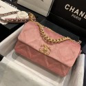 Hot CHANEL 19 Flap Bag AS1160 pink HV05263io40