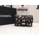 Hot Chanel Flap Shoulder Bag CF1116 black HV08548io40