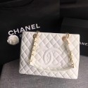 Hot Chanel LE BOY GRAND SHOPPING TOTE BAG GST A50995 white Gold chain HV08035Nm85