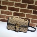 Hot Replica Gucci GG Marmont small shoulder bag 446744 black HV01153wR89