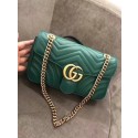 Imitation 1:1 Gucci GG NOW Marmont Shoulder Bag 446744 green HV10307LT32