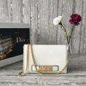 Imitation AAA Dior JADIOR ON CHAIN Shoulder Bag S0105 White HV03462RP55