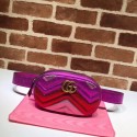 Imitation AAA Gucci GG Marmont matelasse leather belt bag 476434 Fuchsia&red& pink HV05287RP55