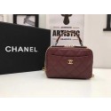 Imitation AAA Newest Chanel Flap Mini Tote Bag A91907 wine HV00907RP55