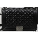 Imitation Boy Chanel Flap Bags Original Black Sheepskin Leather A67088 HV02419SU34