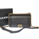 Imitation Boy Chanel Flap Shoulder Bag Original Sheepskin Leather A67086 Black HV01692Tm92