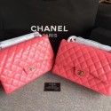 Imitation Chanel Classic Flap Bag original Patent Leather 1113 pink HV05089Za30