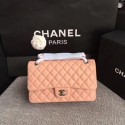 Imitation Chanel Flap Original sheepskin Leather Shoulder Bag CF1112 pink silver chain HV00474EY79
