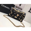 Imitation Chanel Flap Shoulder Bag CF1112 black HV01661Oz49
