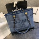 Imitation Chanel Large Shoulder Bag A67001 blue HV02877Ug88