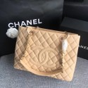 Imitation Chanel LE BOY GRAND SHOPPING TOTE BAG GST A50995 apricot Gold chain HV04133Fo38