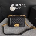 Imitation Chanel Leboy Original Caviar leather Shoulder Bag A67085 black gold chain HV11872Xr29