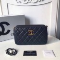 Imitation Chanel Mini Shoulder Bag Original sheepskin leather 66269 dark blue HV03349EY79