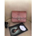 Imitation Chanel Original Flap Bag Python, Lambskin & Gold-Tone Metal A57277 pink HV00962Tm92
