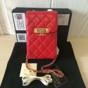 Imitation Chanel Original Sheepskin Mobile phone bag 2589 red HV07127Xr29