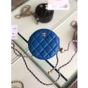 Imitation Cheap Chanel Original mini Sheepskin bag AS1449 blue HV00022fV17
