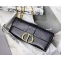 Imitation Dior 30 MONTAIGNE sheepskin leather Clutch bag M9206 black HV05667Xr29