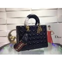 Imitation Dior CANNAGE Original Calfskin Leather Tote Bag 0584 black HV10885sJ18