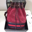 Imitation Gucci GG canvas Shoulder Bag 540457 red suede HV04359Za30