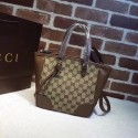 Imitation Gucci GG Canvas Top Handle Bag 353121 brown HV09243Fo38