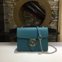Imitation Gucci GG Cowhide top quality Shoulder Bag 510304 blue HV06505sJ18