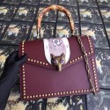Imitation Gucci GG NOW medium top handle bag A466434 Burgundy HV06041Oz49
