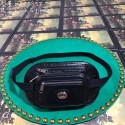 Imitation Gucci GG Original Leather belt bag 575857 black HV11502Tm92