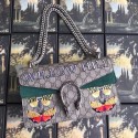 Imitation Gucci GG Supreme canvas Dionysus small shoulder bag 400249 green HV02361Dl40