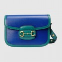Imitation Gucci Horsebit 1955 small shoulder bag 602204 blue HV01257AI36