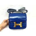 Imitation Hermes Constance Bag Croco Leather 3326 Royal Blue HV04372uq94