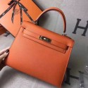 Imitation Hermes original epsom leather kelly Tote Bag KL2832 orange HV06568SU87