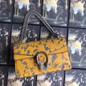 Imitation High Quality Gucci Dionysus small shoulder bag A400249 yellow HV09982Bo39