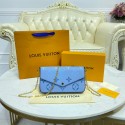 Imitation Louis Vuitton FELICIE POCHETTE M80498 Summer Blue HV00676SU58