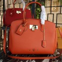 Imitation Louis Vuitton Veau Nuage Leather Milla MM M51685 orange HV07389KV93