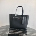 Imitation Prada Embleme Saffiano leather bag 2VE015 black HV00901Dl40