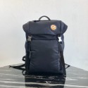 Imitation Prada Re-Nylon backpack 2VZ135 black&orange HV03664Nj42