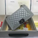 Knockoff AAAAA Chanel Leboy Original caviar leather Shoulder Bag A67086 silver silver chain HV09813Jc39