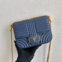 Knockoff Best Prada Diagramme leather shoulder bag 1BD217 blue HV11920sm35