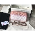 Knockoff Chanel Clutch with Chain A70249 pink HV05475Ez66