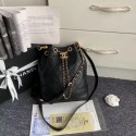 Knockoff Chanel drawstring bag & gold-Tone Metal AS0455 black HV07403vf92