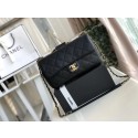 Knockoff Chanel flap bag Lambskin & Gold Metal AS1358 black HV05546iV87